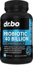 Probiotic 40 Billion CFU Supplement - Lactobacillus Acidophilus Probiotics for Women & Men Capsules - Χωρίς γλουτένη Probiotics for Digestive Health Pills with Bifidobacterium, Plantarum, Paracasei, FOS