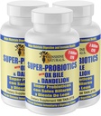 Sunshine Naturals Super Probiotics συμπλήρωμα. Βελτιώνει την πέψη, την υγεία των ούρων, την υποστήριξη του ανοσοποιητικού συστήματος και την υγιή λειτουργία του εντέρου. Προωθεί την υγιεινή χλωρίδα και ισορροπία. 100 κάψουλες. Συσκευασία των 3