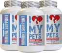 ΑΓΑΠΩ ΜΟΥ PETS LLC γάτας Heart Health - CAT Immune Support - Booster - Healthy Supplement - Cat Coat Supplement - 180 Treats (3 μπουκάλια)
