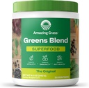 Amazing Grass Greens Blend Superfood: Πράσινοι Mix σκόνης για την ενέργεια, με οργανική Spirulina, Chlorella, Beet Root Powder, Digestive Enzymes & Probiotics, Original, 30 εξυπηρετήσεις (Packaging May Vary)
