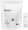 ProMix Διατροφή Creatine Μονοένυδρες ταξιδιωτικές συσκευασίες, 5g μικρονισμένης καθαρής δημιουργίας για άνδρες και γυναίκες, Υποστηρίζει την ανάπτυξη των μυών & την αποκατάσταση, Vegan - 30 Υπηρεσίες