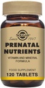 Solgar Prenatal Nutrients - 120 Tablets - Πολυβιταμίνη & Ορυκτή Φόρμουλα για Έγκυες & Γαλακτωμένες Γυναίκες - Vegan, Kosher & Gluten Free - 30 Σερβιέτες