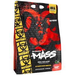 Mutant Mass Weight Gainer Protein Powder με Whey, και συμπύκνωμα πρωτεΐνης καζεΐνης για High-Calorie Tracout Shakes, Smoothies, and Drinks, 15 LB - Μπανάνα φράουλα
