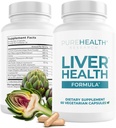 PUREHEALTH ΕΡΕΥΝΑ Ηπατική Υγεία – Liver Cleanse Detox & Repair with Artichoke Extract, Milk Thittle, Dandelion Root, Turmeric, Beet Root to Healthy Liver Renew with 11 Natural Nutrients, 60 Caps
