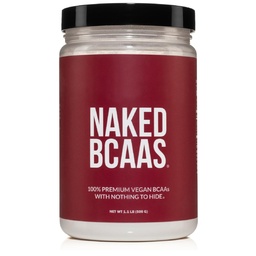 NAKED BCAAs Αμινοξέα σκόνη, μόνο 1 συστατικό, καθαρό 2:1:1 Φόρμουλα, Vegan Unflavred διακλαδισμένη αλυσίδα Αμινοξέα, Instantized Όλα τα φυσικά BCAA συμπλήρωμα - 500 γραμμάρια, 100 εξυπηρετούν