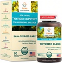 Organic Seaweed Thyroid Support – 210 mcg Φυσικό ιώδιο από Kelp, Dulse & Bladderwrack – Υποθυρεοειδισμός, Ορμονική Ισορροπία & Μεταβολισμός Βοήθεια – 90 Κάψουλες – από Sana Herbal και Dr. Marco Sikaffy