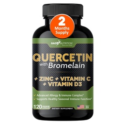 Gade Διατροφή Quercetin με Bromelain Βιταμίνη C και ψευδάργυρος Βιταμίνη D3 