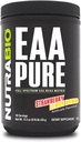 NutraBio – EAA Pure – 9 Amino Acids – Muscle Repair and Recovery, 30 Servings, Strawberry Lemon Bomb – Pre or Post Workout – All Day Recovery