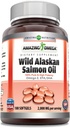 Εκπληκτικό Omega Wild Alaska Salmon Oil συμπλήρωμα 