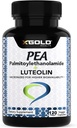 Παλμιτοϋλοαιθανολαμίδιο 630 mg + Luteolin Standardized 98%- Micronized Pea 99% Υψηλής καθαρότητας και Βιοδιαθέσιμη - Κατασκευάζεται στις ΗΠΑ - Συμπλήρωμα για άνδρες και γυναίκες - 120 κάψουλες λαχανικών