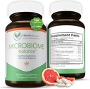 Microbiome Balance, Gut Health Supplements for Women and Men, Digestion Supplement with Monolaurin and Caprylic Acid, All-Natural Detoxification Supplement for Digestive Health, Digestive Boost 120 C