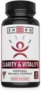 ZHOU Clarity and Vitality (πρώην DHEA) 50 mg, Hormonal Balance Formula for Women & Men, Υγιής γήρανση, Μη ΓΤΟ, Vegan, Χωρίς γλουτένη, 60 κάψουλες