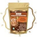Medicinal Foods Reishi Mushroom Powder - Highest Potency, Full-Spectrum, Soothing, Anti-Stress, For Smoothies & Tea, Organic, Vegan, Non-GMO, Gluten-Free (100 servings)