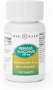 Gericare Iron 27mg Ferrous Gluconate 240mg, Iron & Energy Supplement, 100 Count (Pack of 1)