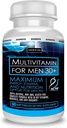 ACTIF Organic Multivitamin for Men Age 30+ with 30 Organic Vitamins and Organic Herbs, Non-GMO, Made in USA, 90 Count