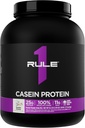 Rule 1 Casein Protein - 25g Protein and 11g EAAs Per Serving from Slow-Release Micellar Casein for Overnight Recovery and Sustained Delivery Between Meals (4 Pounds*, Vanilla Crème)