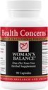 Health Concerns Woman's Balance – Herbal PMS Support Supplement for Women – Menstrual Cycle & Menopause Relief – Chinese Herbal Formula – Mood Support & Hormonal Balance – 90 Capsules