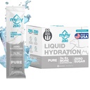 MyHy ZERO Liquid Hydration Packets, Sugar Free Electrolyte Drink Mix for Hydration Support, Dehydration Relief for Travel, Εγκυμοσύνη, Καταλληλότητα, Bachelor & Bachelorette Party – Pure, 50 Count