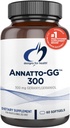Σχέδια για την υγεία Annatto-GG 300 - Geranylgeraniol GG συμπλήρωμα από σπόρους Annatto - Υποστηρίζει την υγιή γήρανση, την υγεία των οστών, την υγεία των μυών, την κυτταρική ενέργεια & την παραγωγή του συνένζυμου Q10 (60 Softgels)