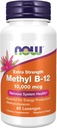 NOW Συμπληρώματα Τροφίμων, Methyl B-12 (Methylcobalamin) 10.000 mcg, Υγεία του Νευρικού Συστήματος*, 60 Lozenges