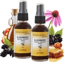 Mickelberry Gardens Elderberry Honey Propolis Laroat Spray - Φυσική ανοσοποιητική υποστήριξη και λαρύγγι παλτό για παιδιά και ενήλικες, 2 ουγγιά (πακέτο των 2)