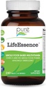 PURE ESSENCE LABS LifeEsence Multivitamin for Women and Men - Φυσικό συμπλήρωμα βοτάνων - Βιταμίνη D, Βιταμίνη D3, Βιταμίνη B12, Βιοτίνη με ολόκληρα τρόφιμα (240 δισκία)