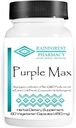 Rainforest Pharmacy Purple Max - 60 Vegetable Capsules | Wildcrafted Natural Purple Corn Cob & Extract and 15% Phenolic Compound | Non-GMO, Herbal Supplement