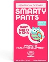 SmartyPants Baby Multi&DHA συμπλήρωμα:Υγρή πολυβιταμίνη με βιταμίνη D3, C,Vitamin B6,Biotin,Χολίνη & Lutein, για βρέφη 6-24 μήνες,Gluten δωρεάν,Φυσική γεύση φρούτων,30 υπηρεσίες (Package May Vary)