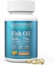 Fish-Oil Omega3-Fatty Acids-Supplement Small-Softgels - 180 Count 1440mg για υγιή καρδιά του εγκεφάλου μάτια υποστήριξης υψηλής EPA DHA εύκολο να καταπιούν