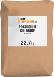 BulkSupplements.com Χλωριούχο κάλιο Σκόνη - Αλάτι Χλωριούχο κάλιο Υποκατάστατο - Χωρίς γλουτένη, 200mg ανά Σερβίρισμα, 22,7g (50 lbs) (πακέτο των 1)