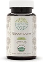 HerbEra Elecampane 60 USDA Οργανικά Καψάκια, 500 mg, Φτιαγμένα με Ελεκαμπάνη (Inula Helenium) Αποξηραμένη Ρίζα (60 Κάψουλες)