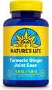 Nature's Life Turmeric Ginger Joint Ease | Non-GMO | 100 Gelatin Capsules