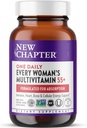 New Chapter Women's Multivitamin 50 Plus for Cellular Energy, Heart & Immune Support with 20+ Nutrients + Astaxanthin - Every Woman's One Daily 55+, Gentle on The Stomach, 72 Count
