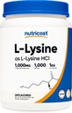 Nutricost L-Lysine Powder 1KG (2,2lbs) - Καθαρή L-Lysine, μη-GMO, Χωρίς γλουτένη