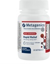 Metagenics Rapid Relief - Herbal Softgel με Turmeric & Boswellia - Υποστηρίζει γρήγορη ανακούφιση για τους μυς, την πλάτη και την κοινή δυσφορία* - Χωρίς φάρμακα, μη GMO, χωρίς γλουτένη - GMP Certified Facility - 20 Softgels