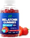 Μελατονίνη 30mg Gummies for Adults (60 Servies) - Υποστήριξη ύπνου υψηλής ισχύος με 30mg μελατονίνης ανά γλουτένη - Χωρίς γλουτένη, Χωρίς ζάχαρη, Μη ΓΤΟ, 100% Χορτοφαγική, Φρούτα - 60 Gummies