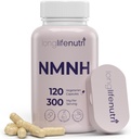 LongLifeNutri NMNH 300mg (Dihydronicotinamide Mononucleotide) - 120 Vegan Capsules, 2-Month Supply, NMN Alternative, NAD Supplement for Energy & Longevity, Lab Tested, Made in USA