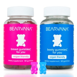 BEARVANA Top & Peach Υποστήριξη Combo Pack Gummies για τις γυναίκες 
