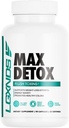 Max Detox – Καθαρισμός πλήρους σώματος, Μείωση της διατήρησης νερού, Μείωση του συμπληρώματος διατροφής - 60 κάψουλες, 30 υπηρεσίες