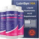 Lubrisyn Hyaluronic Acid Oral Joint Supplement – Liquid HA Formula for Humans – Promotes Joint Support, Mobility, Flexibility, Hydration & Healthy Function for Men & Women – Original 3 x 11.5oz