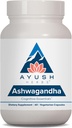 Ayush Herbs Ashwagandha Κάψουλες - Ashwagandha για άνδρες και γυναίκες, Ashwagandha συμπληρώματα, Pure Ashwagandha Root Powder για το στρες, 500mg ανά χάπι - 60 Χορτοφαγικές Αιχμές (1 κόμης)