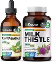 BIO KRAUTER Ashwagandha Βάμμα 4 Fl. Oz. & Γαϊδουράγκαθο 250 κάψουλες