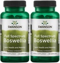 Swanson Double Strength Boswellia-Herbal Supplement Promotion Joint Support-Ayurvedic Herb for Joint Flexibility & Mobility Support-Made w/Boswellia Serrata Resin-(60 Κάψουλες, 800mg έκαστο) 2 Pack