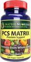 PCS Matrix - Κάτω επίπεδα PSA για υγιή Prostate - 100% φυσικά συστατικά: Saw Palmetto, Rabdosia, Scute, Plantago Focium, Chrysantaomum, Ganoderma, Lotus Seed - Vegan Κάψουλες (120ct)