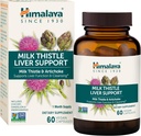 Himalaya Milk Thistle Liver Support - με Chicory, Andrographis, Dandelion, και Silymarin για τον καθαρισμό του ήπατος, Detox και λειτουργία - Vegan, μη Γλουτένη, 350 mg, 60 κάψουλες