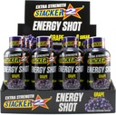 Stacker 2 Extreme Energy Shot Extra Strength, Grape, 2 ρευστή ουγγιά (πακέτο των 12)