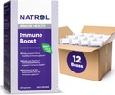Natrol Immune Boost Capsules, Immune Support, Made with EpiCor Clinically Tested, Includes Vitamins C, D3, Selenium and Zinc, 30 Count (Pack of 12)