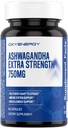 OxyEnergy Ashwagandha Extra Strength-750mg-Stress Relief - Ανοσοποιητική & Ενεργειακή Υποστήριξη - Γλουτένη, Γαλακτοκομικά & Χωρίς Σόγια - 60 Κάψουλες