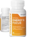 Αφύπνιση Natural Energy & Focus Nootropic συμπλήρωμα με Panax Ginseng, Guarana Extract & Chromium Picolinate 