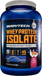 BODYTECH Whey Protein Isolate Powder - Φρουτώδη δημητριακά (3 λίβρες / 46 εξυπηρετούν)